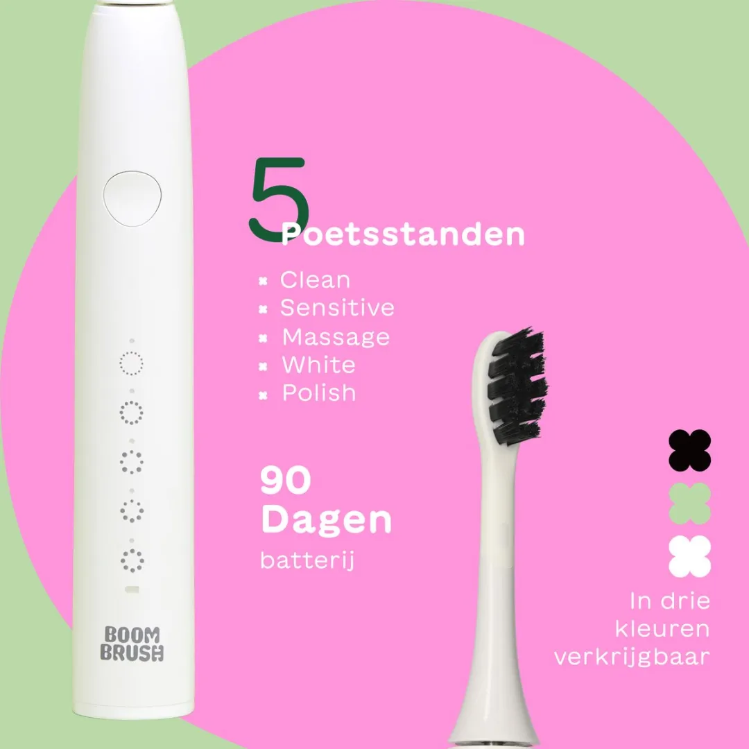BOOM The Start Sonische Tandenborstel 90 Dagen - Zwart - afbeelding 6 van 6