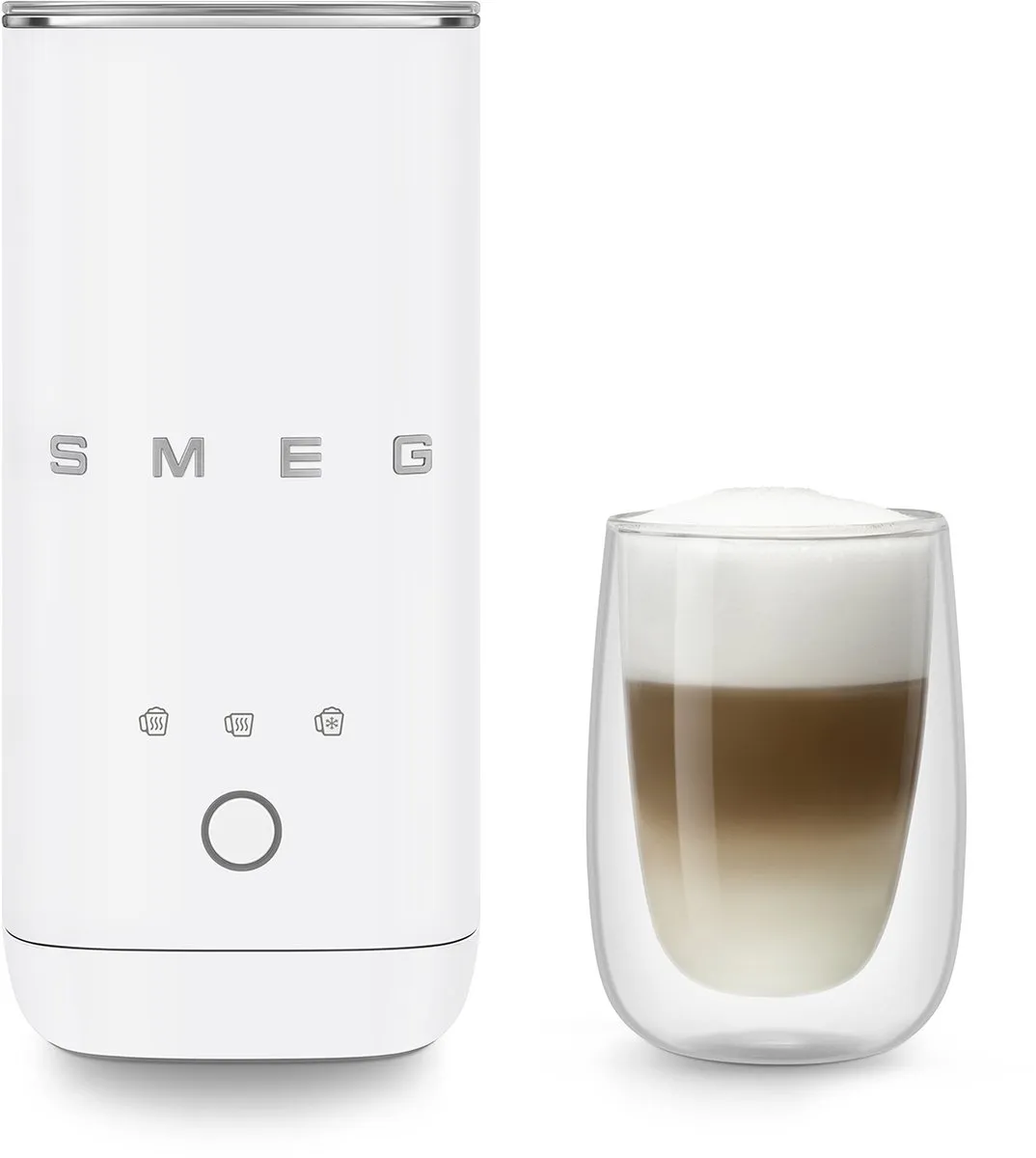 Smeg MFF02 Melkopschuimer 500W - Mat Wit