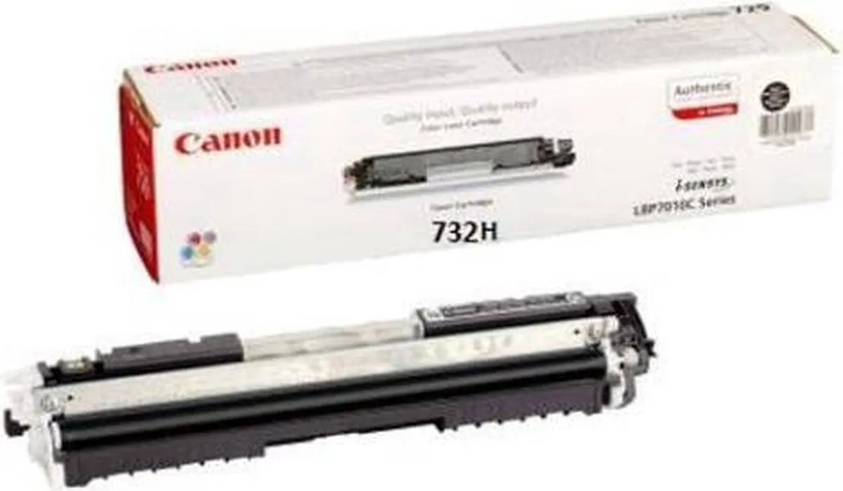 Canon 732HBK Tonercartridge - 12.000 pagina's - Zwart