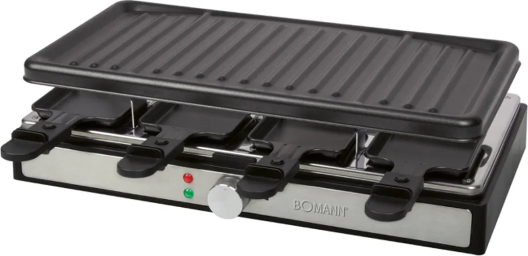 Bomann RG 6039 CB Gourmetset 8 Personen - 1400W - Zwart/Roestvrijstaal
