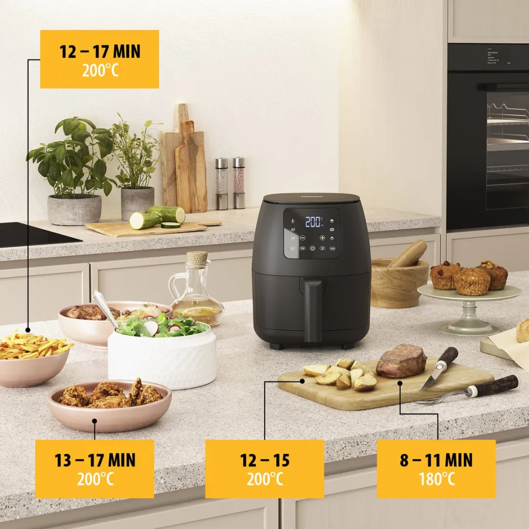 Tristar FR-9015 Airfryer 1500W - 6 Programma's - Zwart