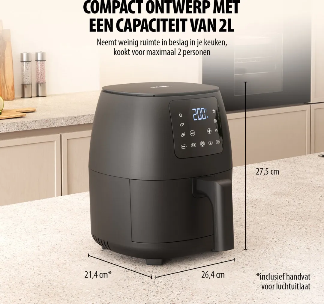 Tristar FR-9015 Airfryer 1500W - 6 Programma's - Zwart