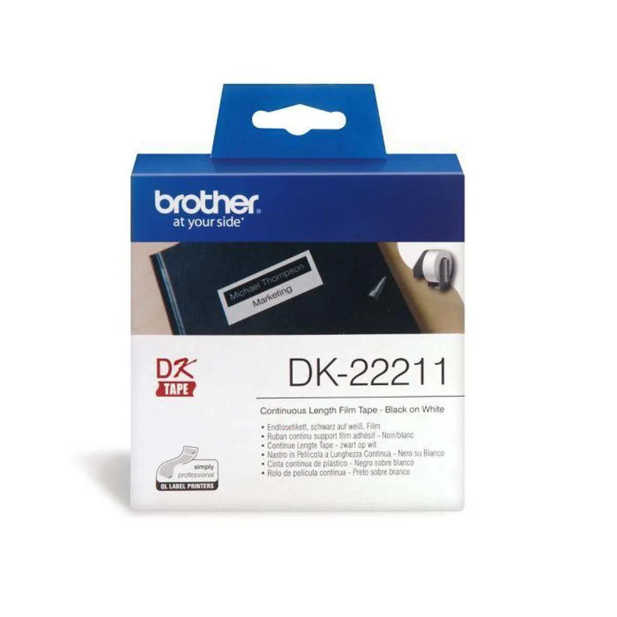 Brother DK22212 Continuous Film Tape - Wit