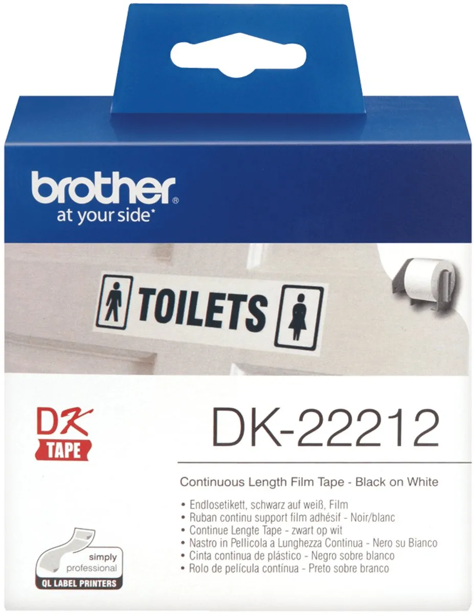Brother DK22212 Continuous Film Tape - Wit