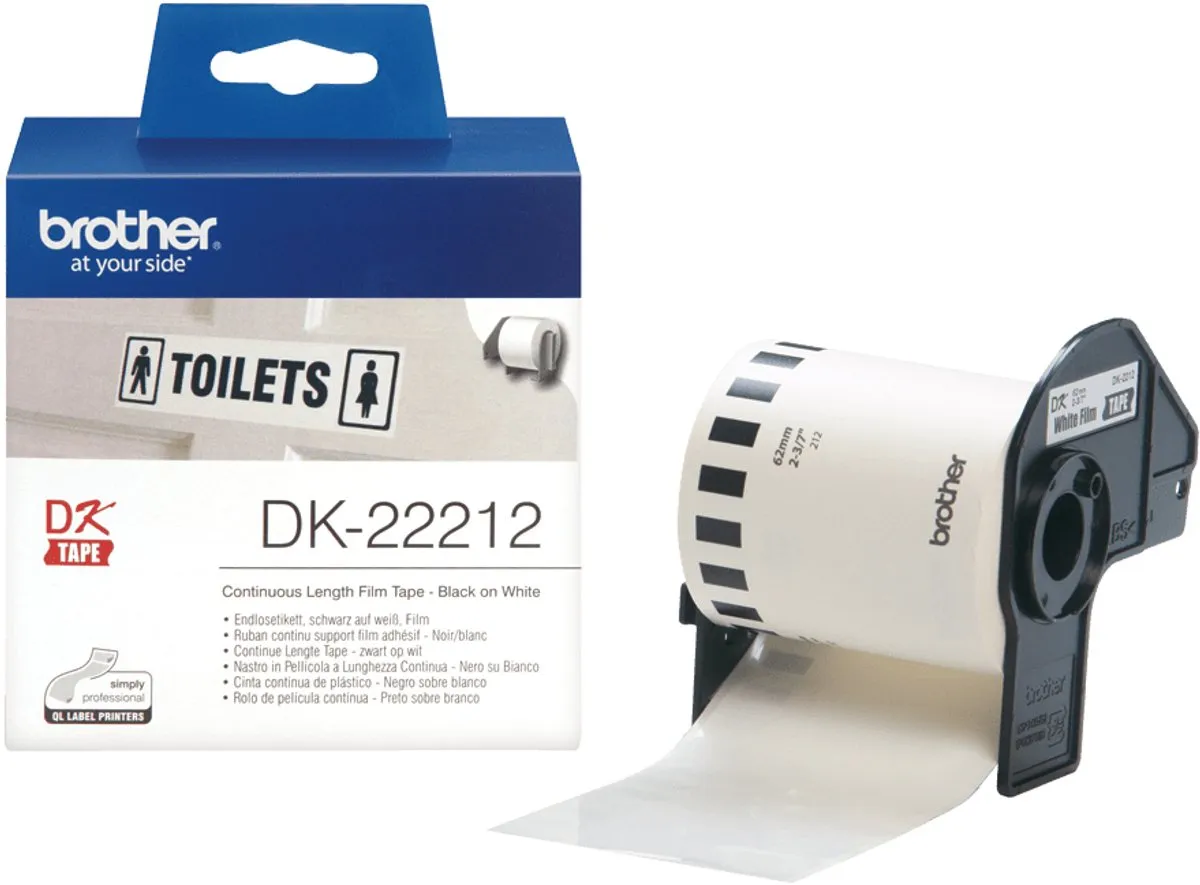 Brother DK22212 Continuous Film Tape - Wit