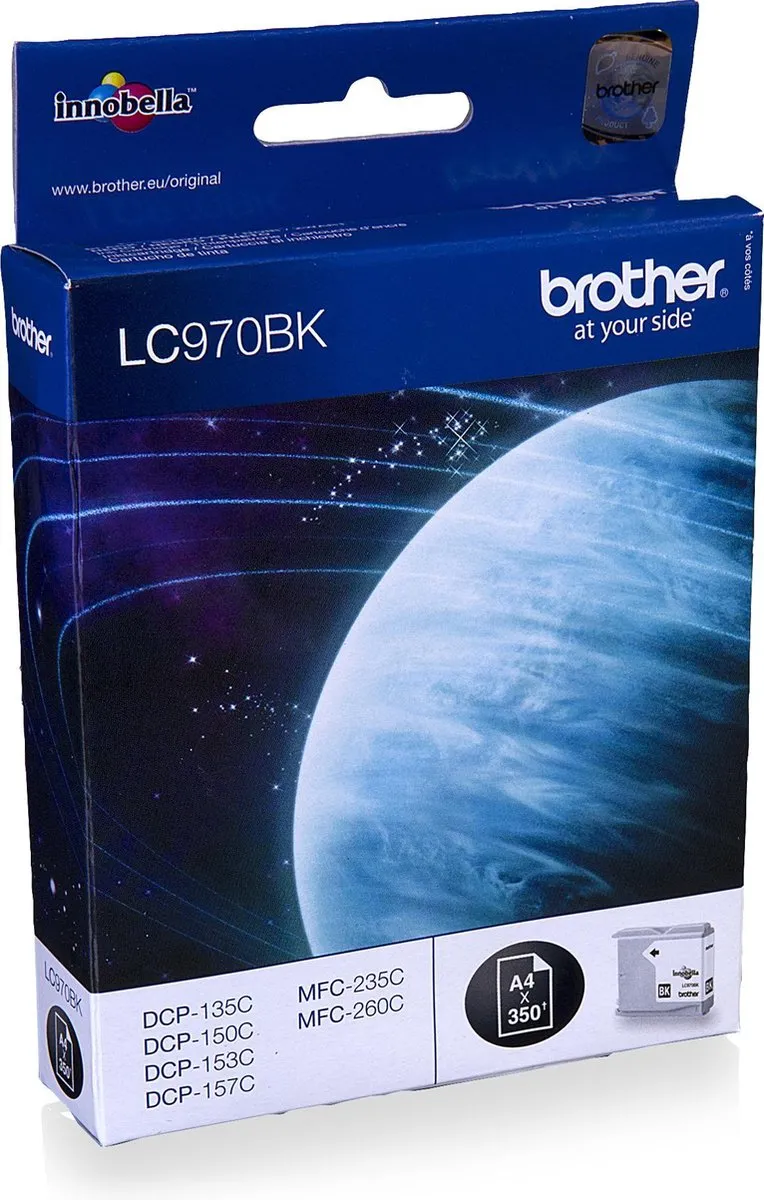 Brother LC970BK Inktcartridge - Zwart