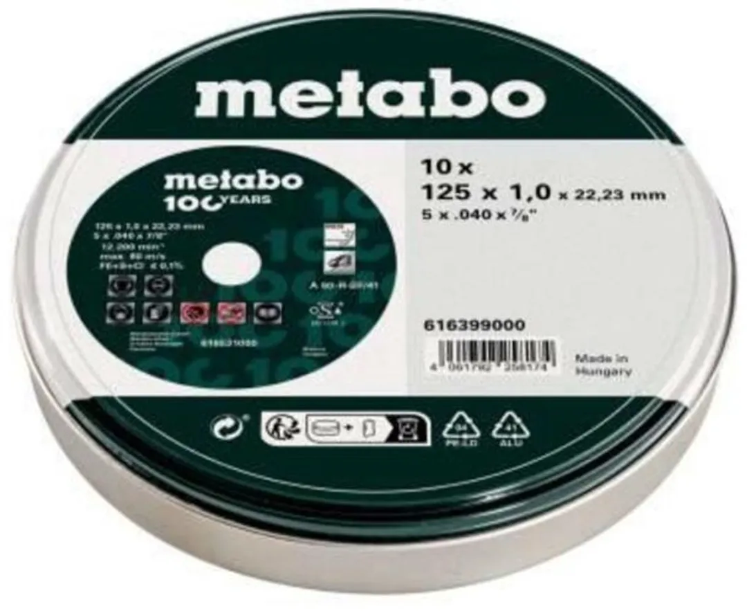 Metabo SP Inox Snijschijfenset 125mm