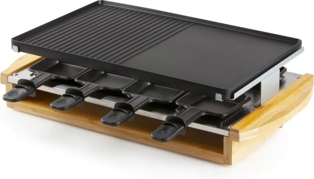 Domo DO9246G Gourmetset Bamboe - 12 Stuks - Zwart - afbeelding 6 van 6