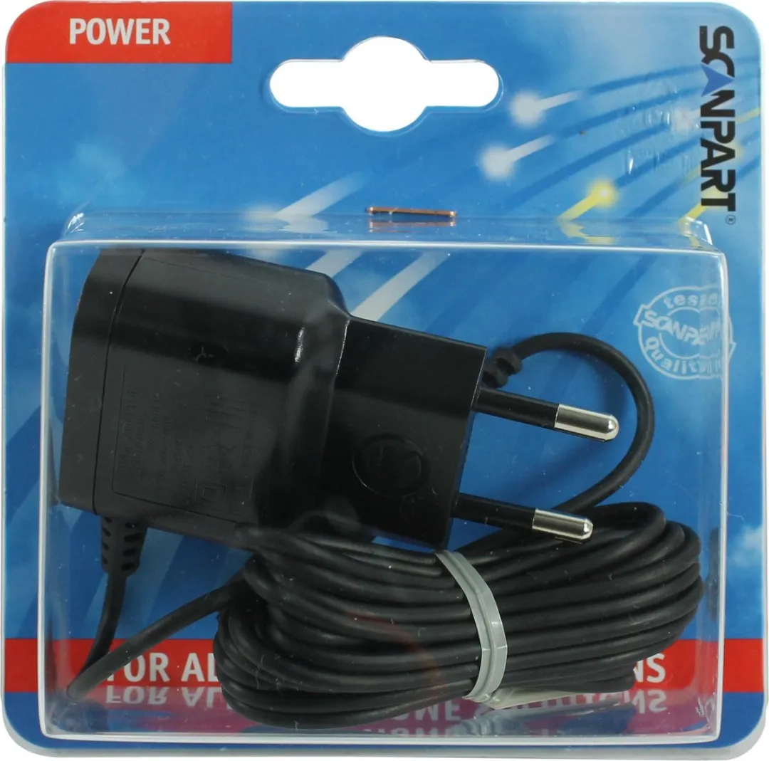 Scanpart CRP136 Opladersnoer 1.5m - Zwart
