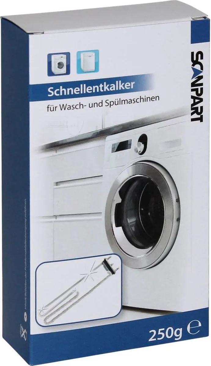 Scanpart Ontkalker Wasmachine 250g - o.a. AEG/Bosch/Miele/Samsung - afbeelding 2 van 6