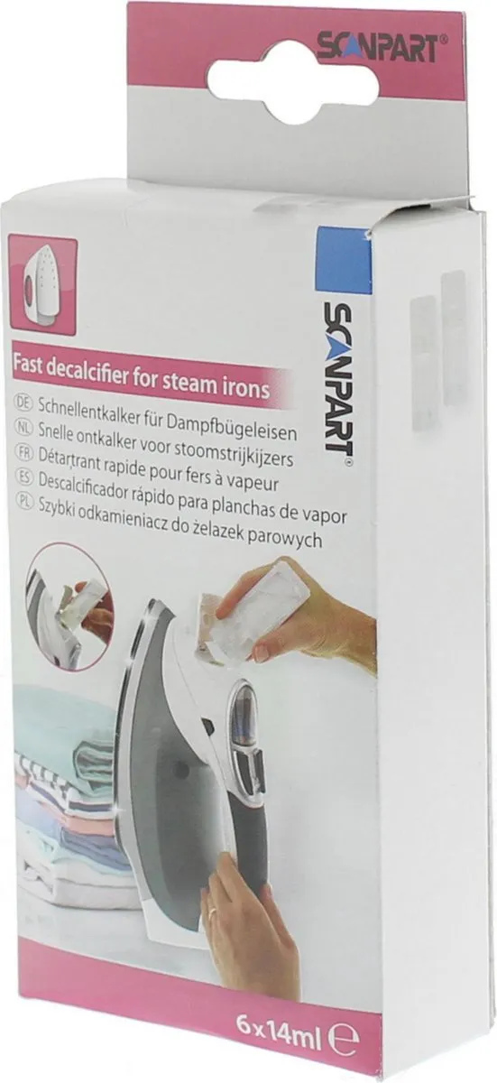 Scanpart Ontkalker Stoomstrijkijzer 14ml - 6 Ampullen - Universeel