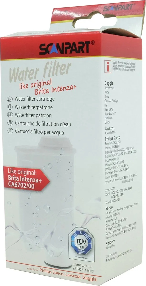 Scanpart Waterfilter CA6702 - Alternatief Brita Intenza+ - 1 Stuk