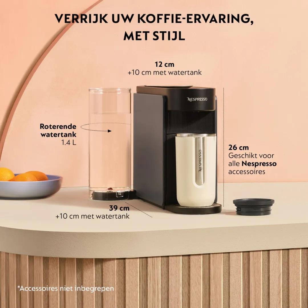 De'Longhi Nespresso Vertuo Up ENV200.GY Koffiemachine - 1.4L - Antraciet