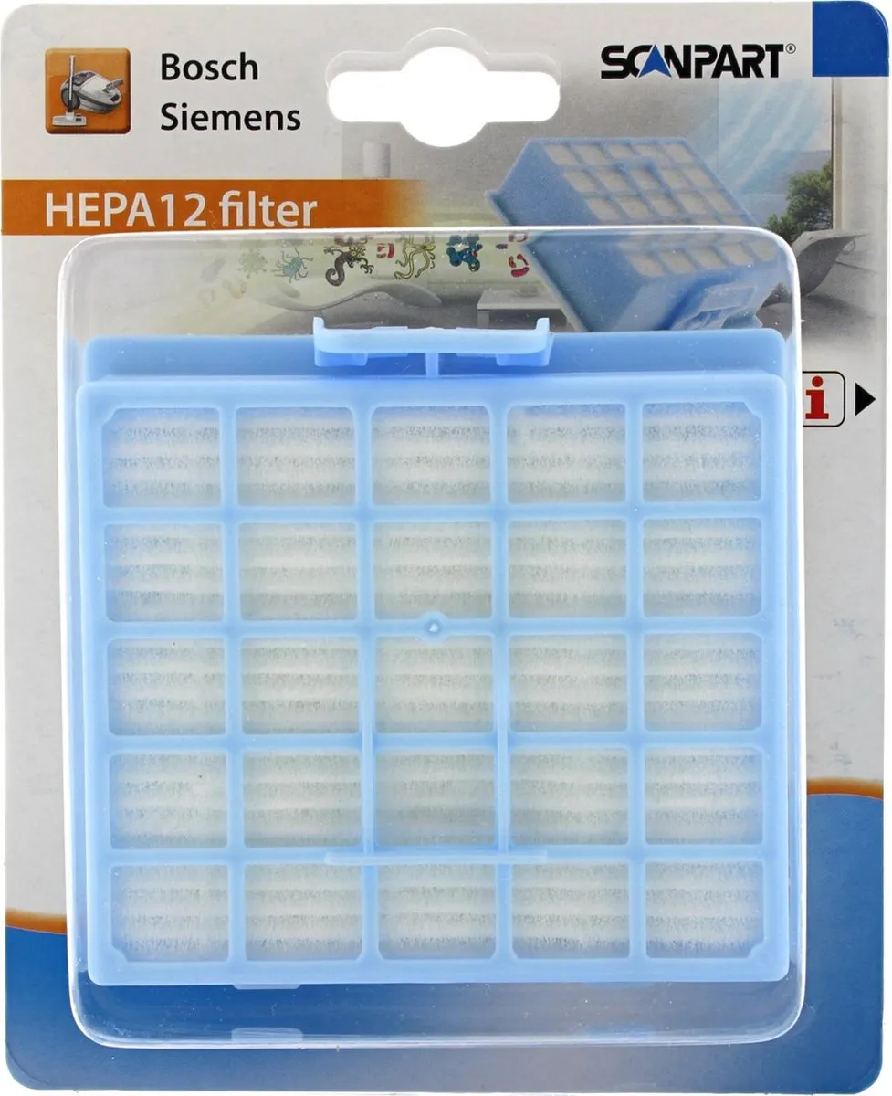Scanpart HEPA Filter BBZ153HF - Wit/Blauw - 1 Stuk