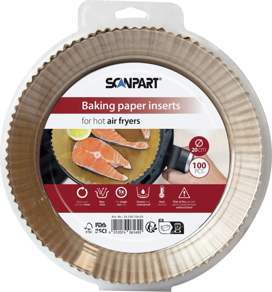 Scanpart Airfryer Wegwerpbakjes Ø20cm
