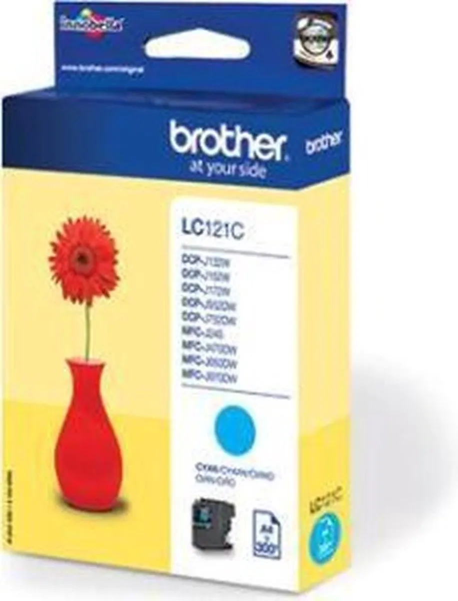 Brother LC121CBP Cyan Inktcartridge - 300 pagina's