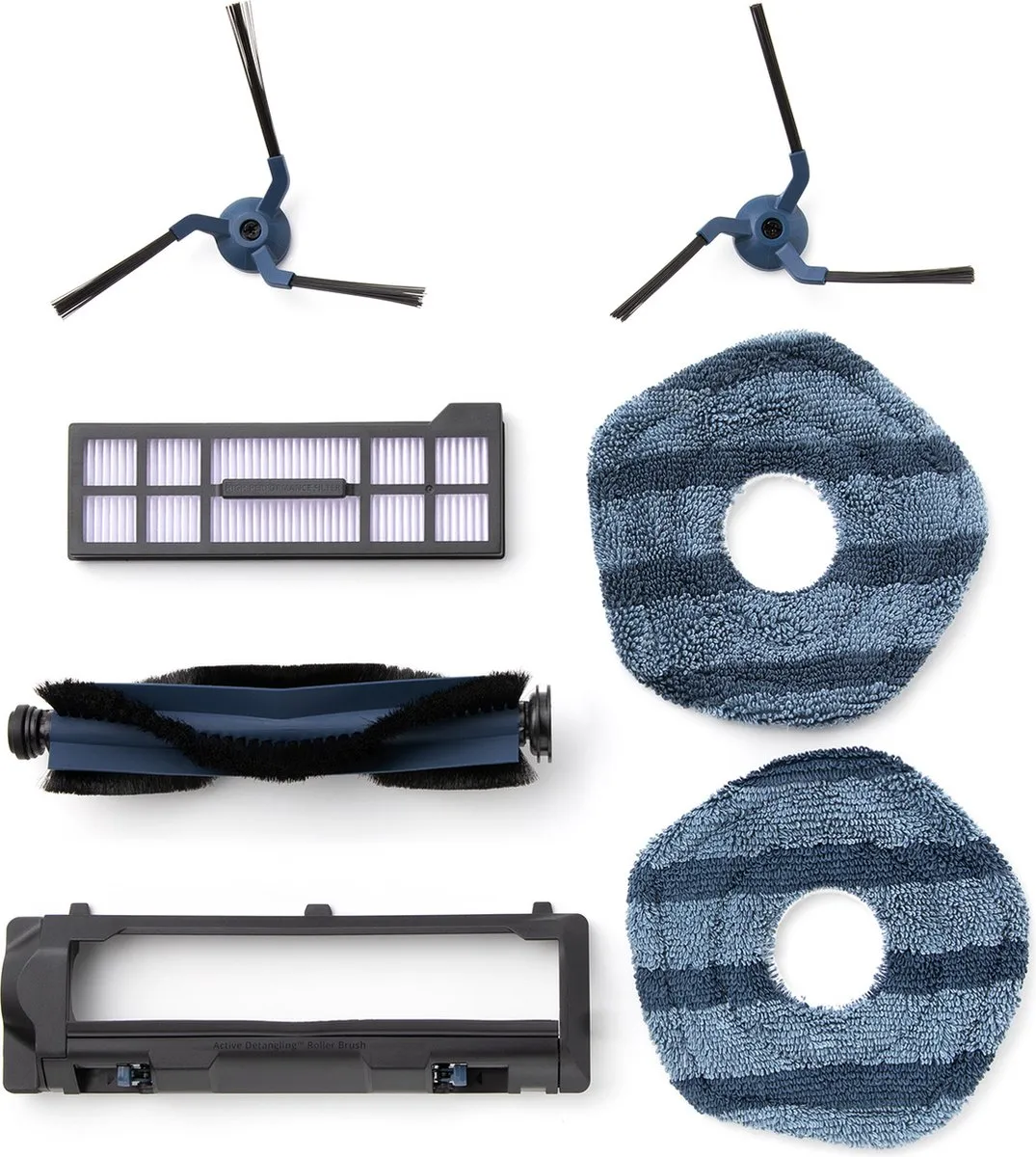 Eufy X10 Pro Omni Accessoireset - 2-delig - Zwart/Blauw/Grijs