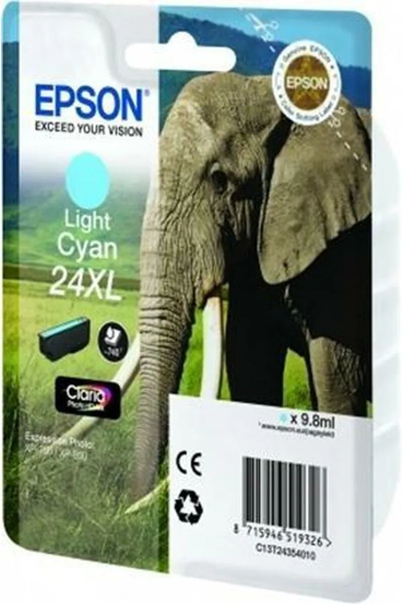 Epson 24XL Licht Cyaan Inktcartridge C13T24354010