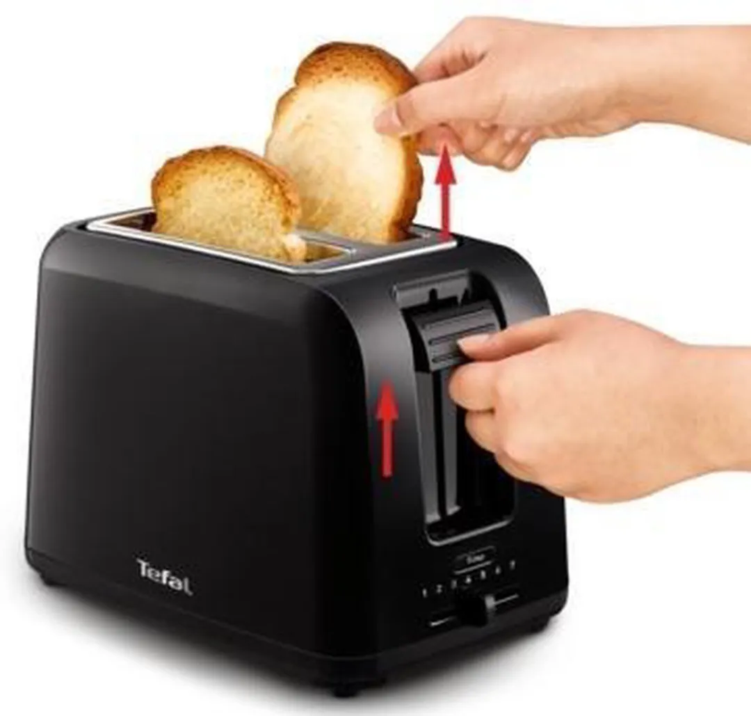 Tefal TT1A18 Broodrooster 2 Sneden - 800W - Zwart/RVS - afbeelding 2 van 6