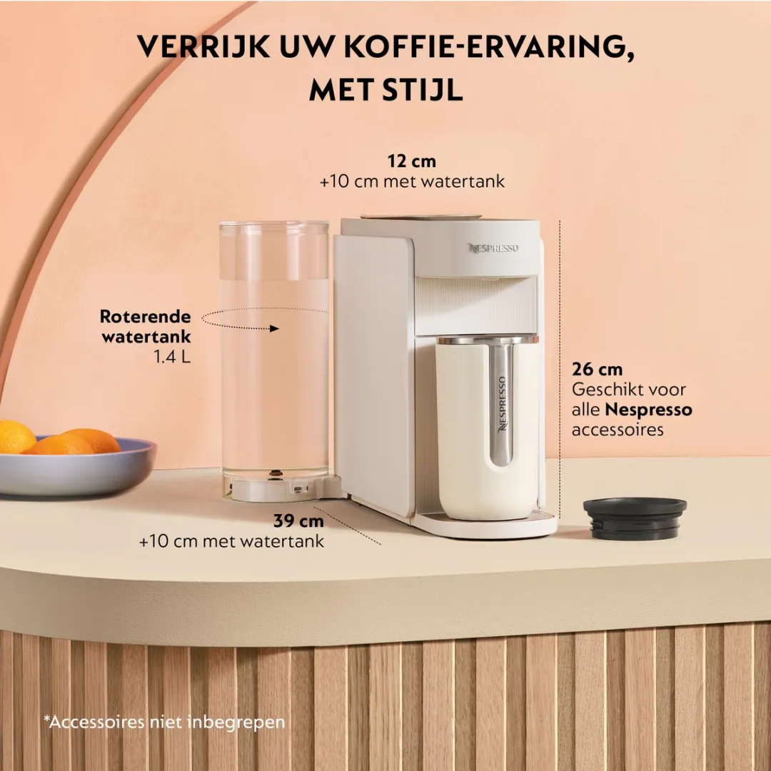 De'Longhi Nespresso Vertuo Up ENV200.W Koffiecupmachine - 1.4L - Wit