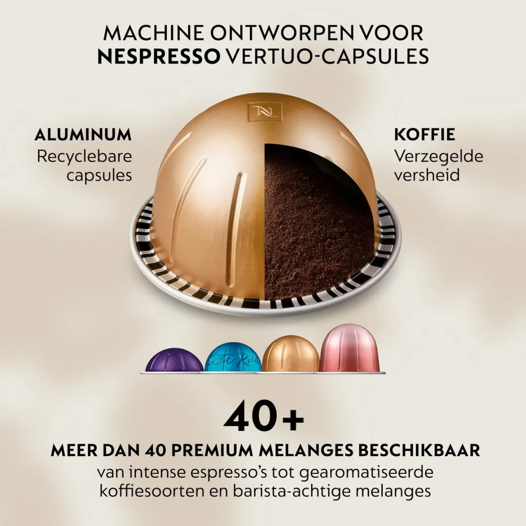 De'Longhi Nespresso Vertuo Up ENV200.W Koffiecupmachine - 1.4L - Wit