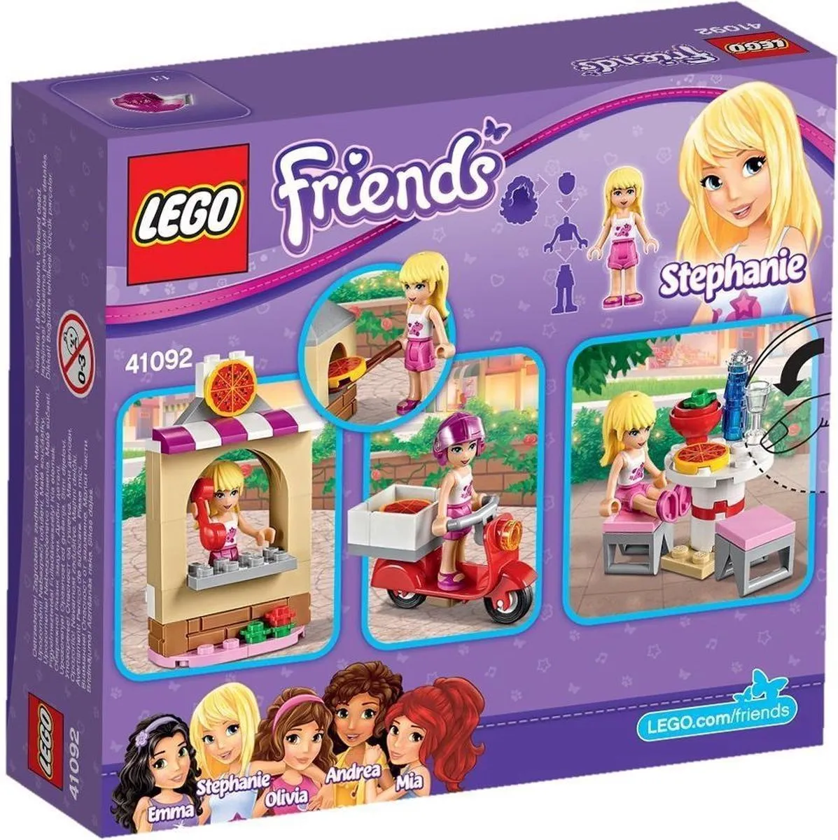 LEGO Friends Stephanie’s Pizzeria 41092 - 87 Stukken