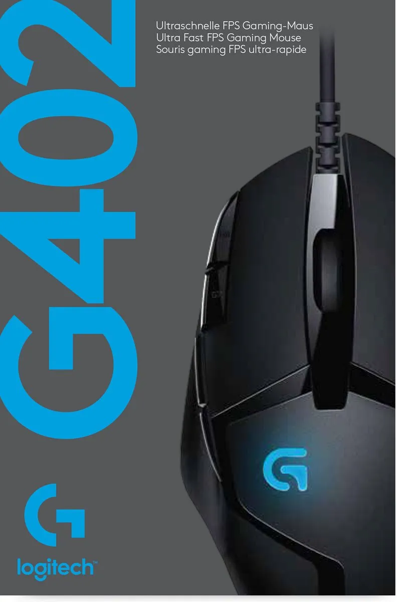 Logitech G G402 Hyperion Fury Gaming Muis - Zwart