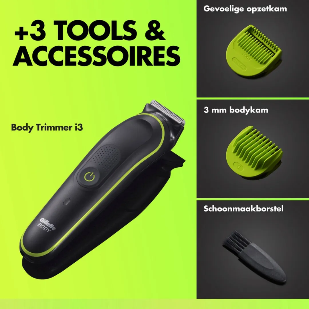 Gillette Labs i3 Body Intimate Trimmer - Zwart