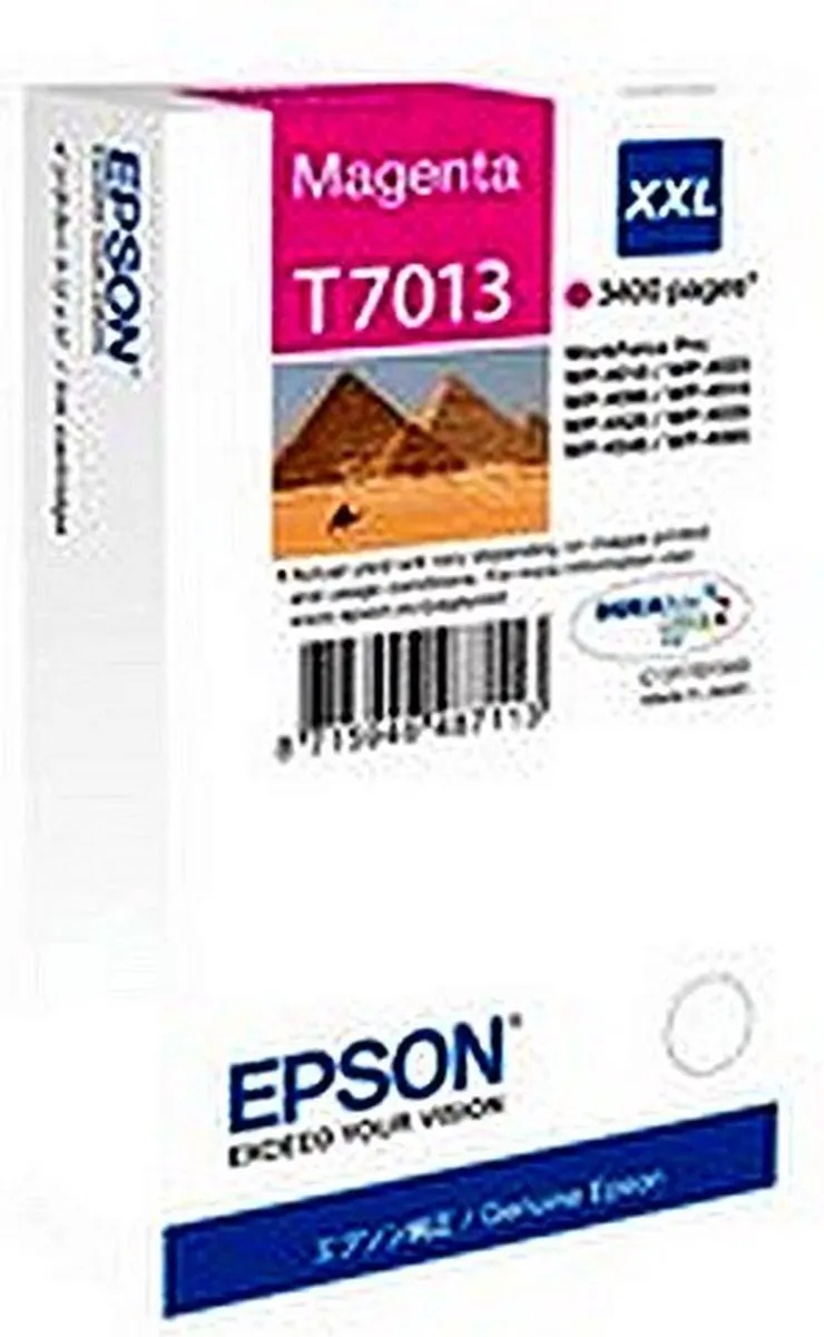 Epson T7013XXL Magenta Inktcartridge - 3400 pagina's