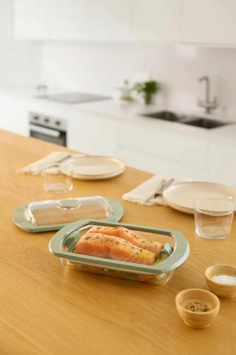 Lékué Stoomkoker 890482 - 2 Personen - Glas