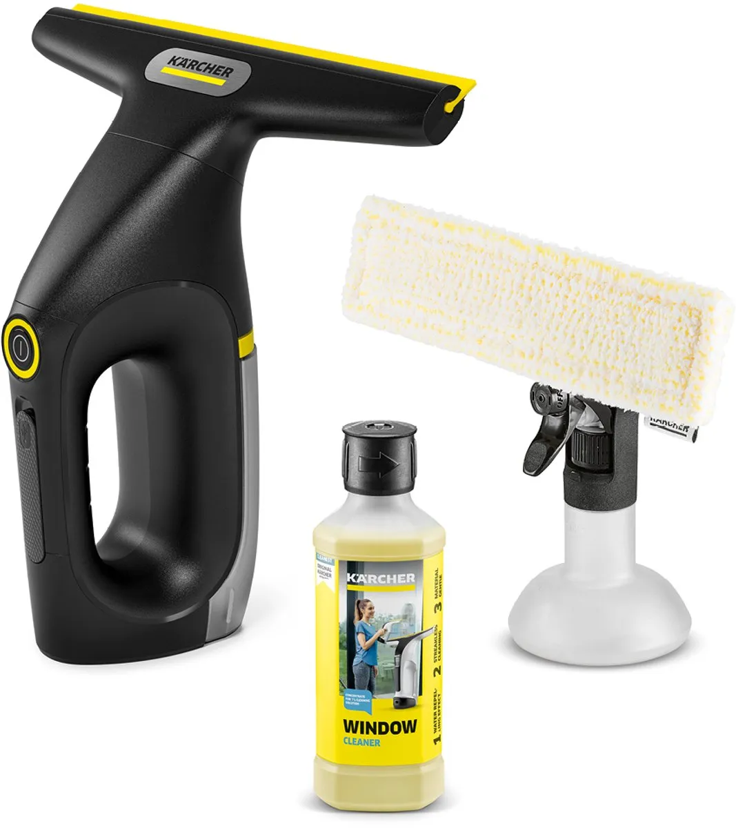 Kärcher WV 2 Universal Extra+ Black Draadloze Ruitenreiniger