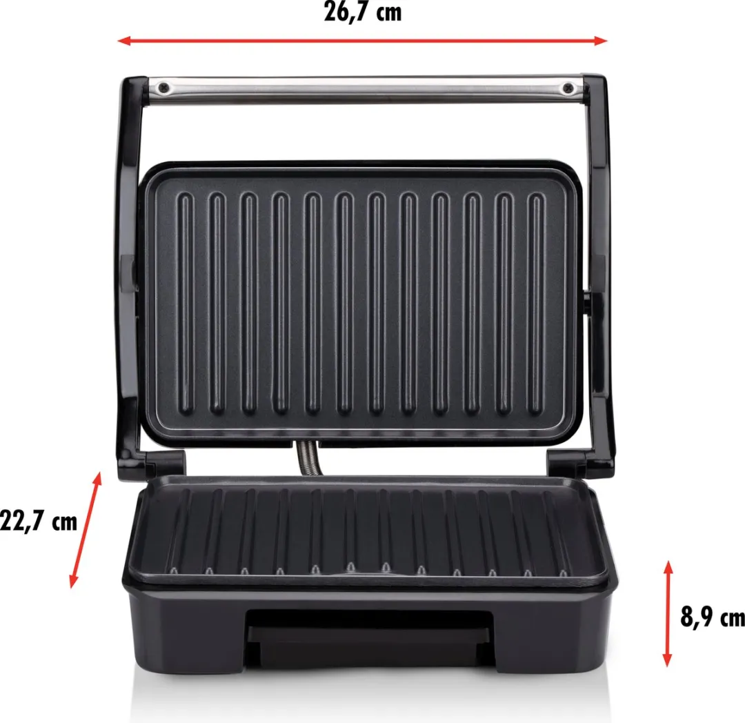 Alpina SW5001 Contactgrill 750W - Zilver/Zwart