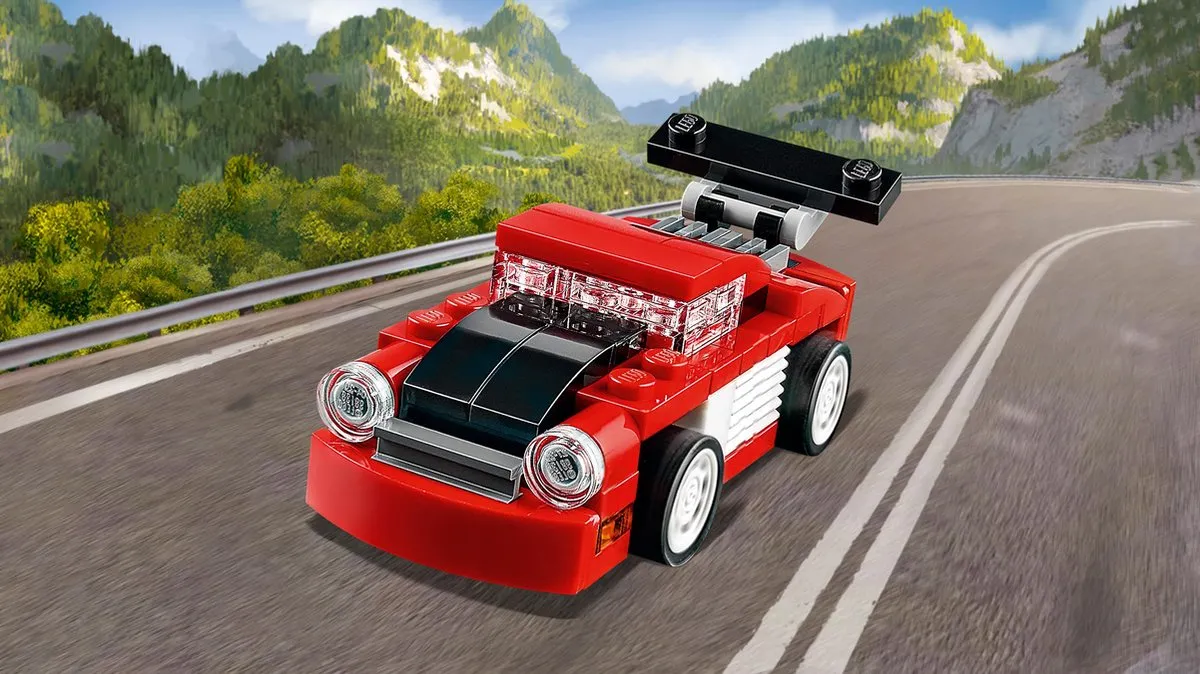 LEGO Creator Rode Racewagen 31055 - 72 Stenen