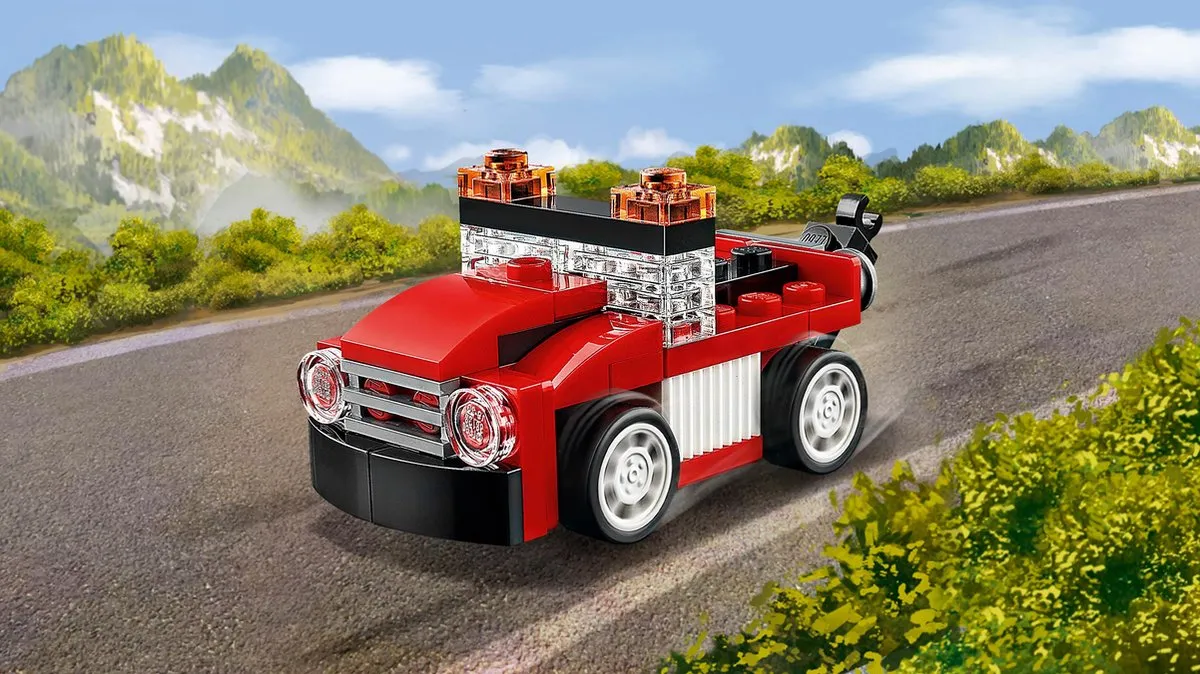 LEGO Creator Rode Racewagen 31055 - 72 Stenen