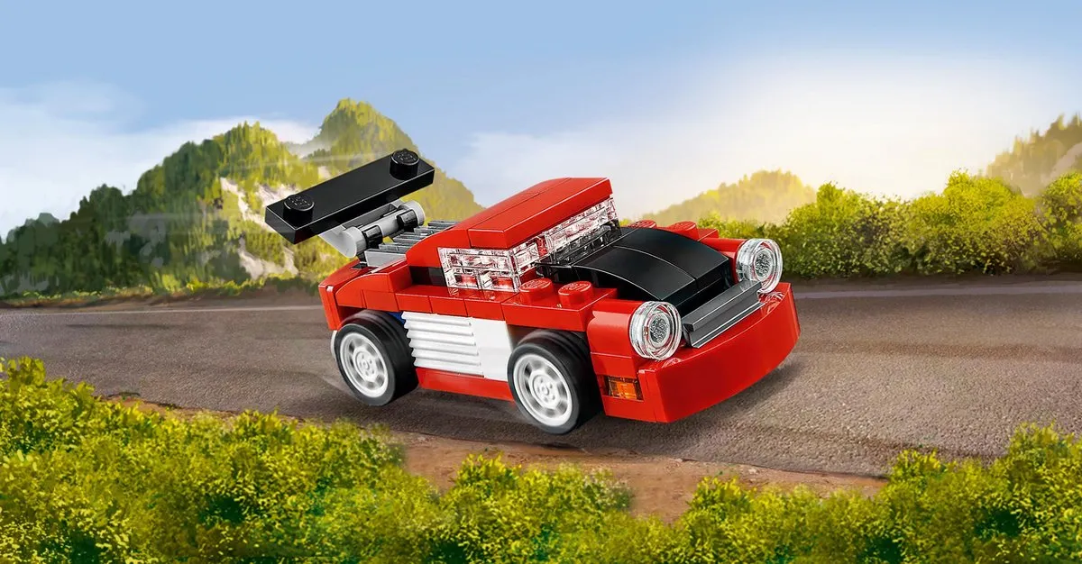 LEGO Creator Rode Racewagen 31055 - 72 Stenen