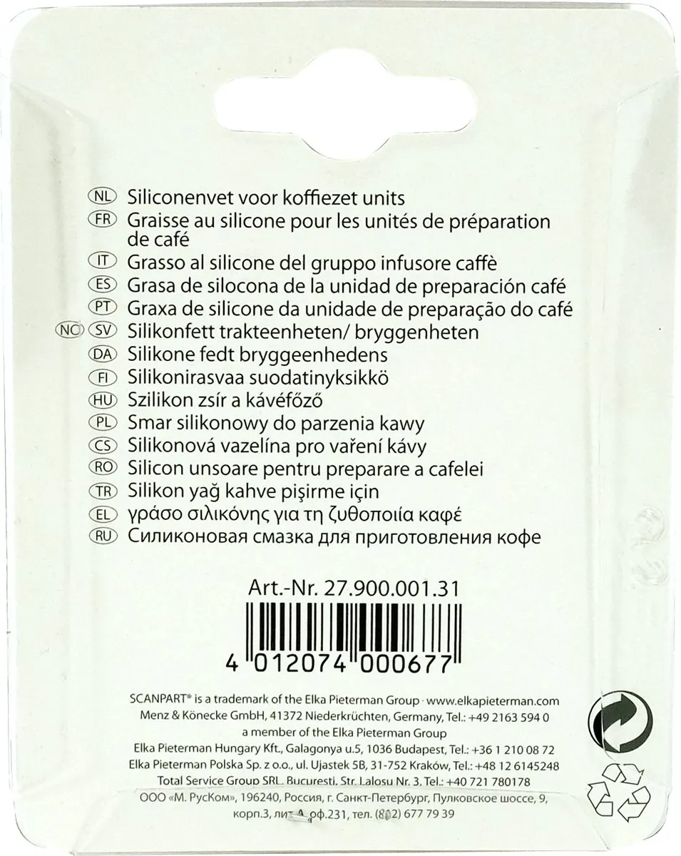 Scanpart Siliconenvet Espressomachines 10g - o.a. Bosch/DeLonghi - afbeelding 6 van 6