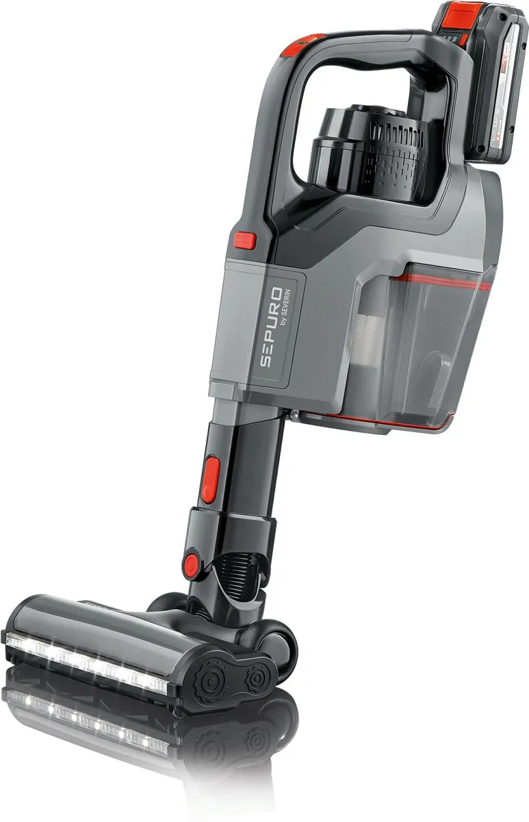 Severin Sepuro Steel HV 7184 Stofzuiger Zwart/Grijs