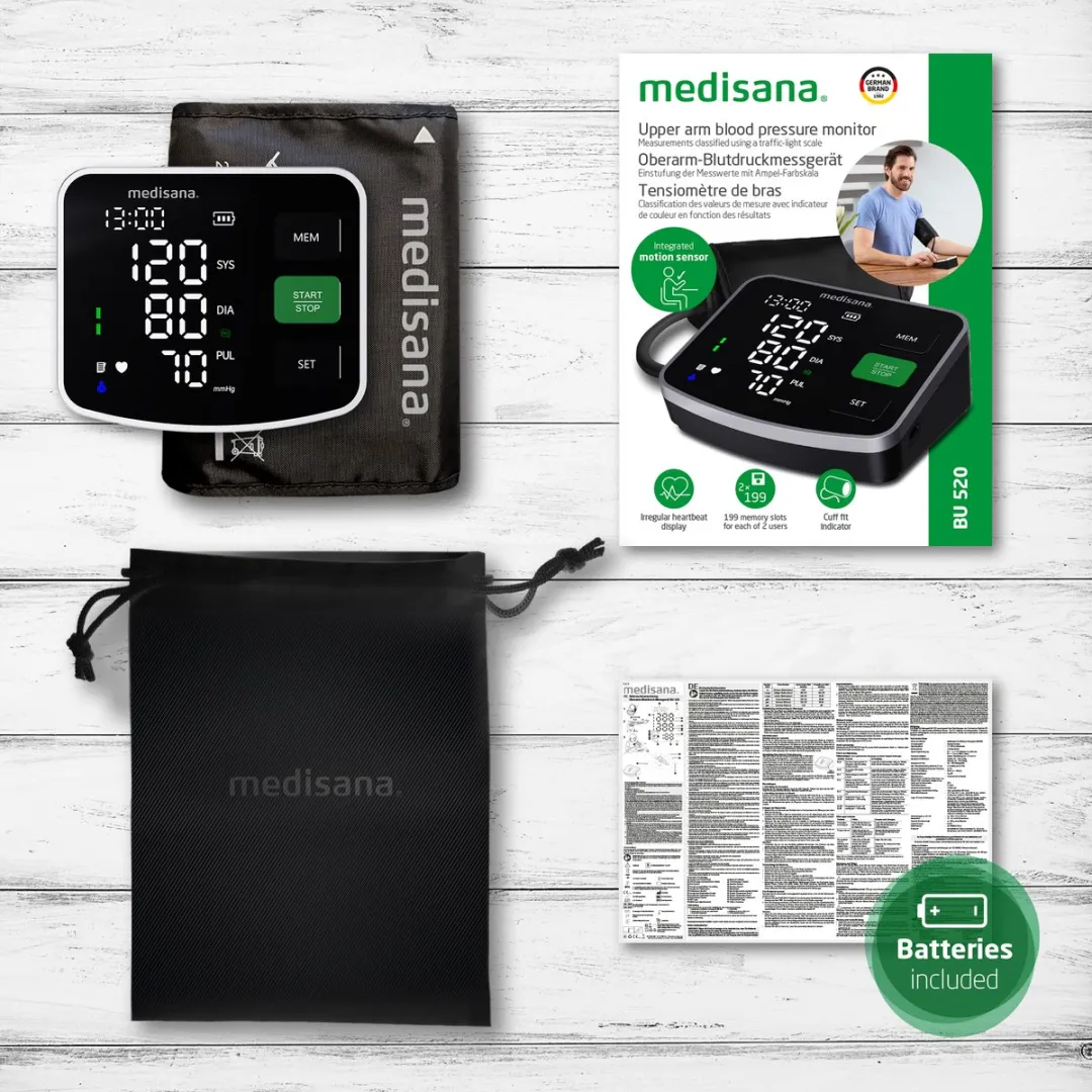Medisana BU 520 Bovenarmbloeddrukmeter - Zwart