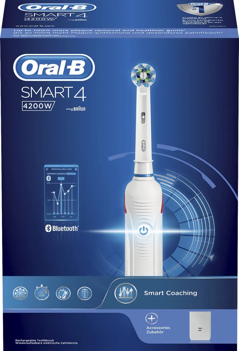 Oral-B Smart 4 80314195 Elektrische Tandenborstel - 3 Snelheden - Wit