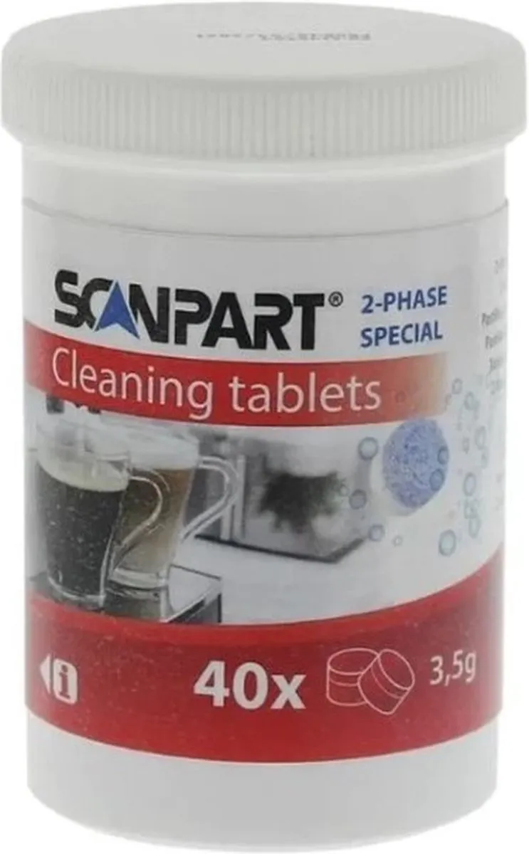 Scanpart Reinigingstabletten 2-fase 40st - o.a. Jura ENA Micro