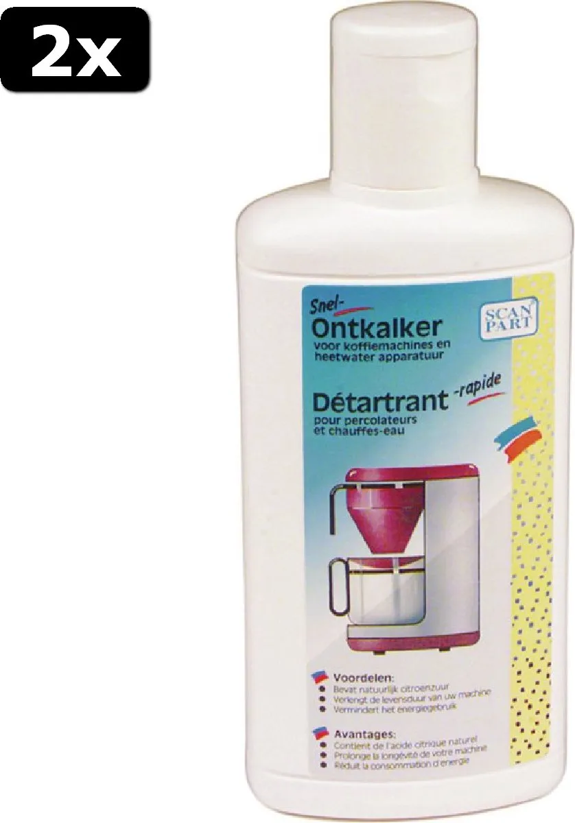 Scanpart Ontkalker Espresso 250ml - 2 Stuks