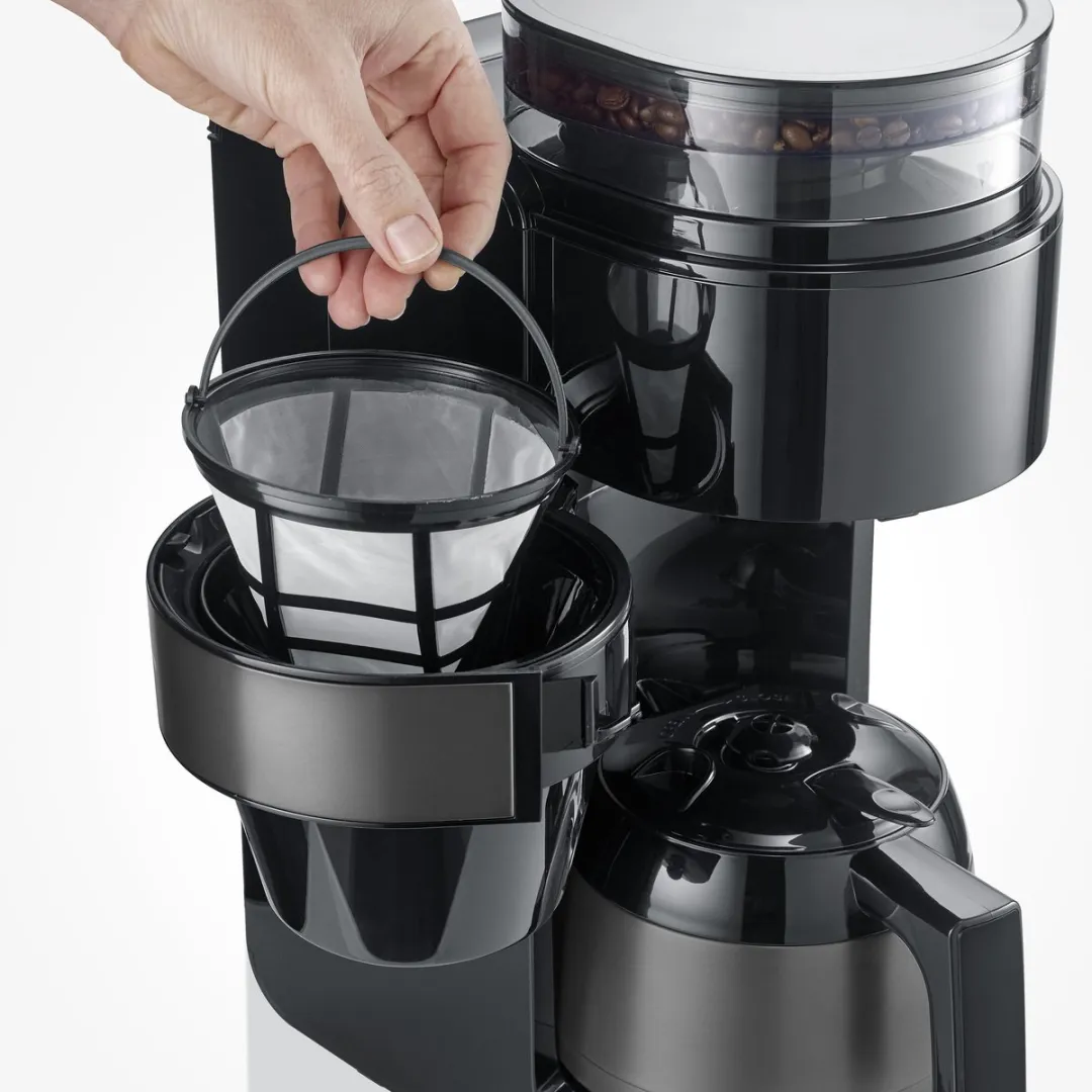 Severin KA 4831 Koffiezetapparaat met molen 1L - 8 Kopjes - Zwart