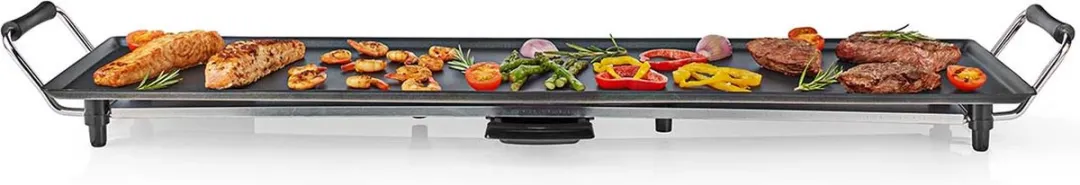 Nedis Teppanyaki Tafelgrill 1800W - 90x23cm - 5 standen - Zwart