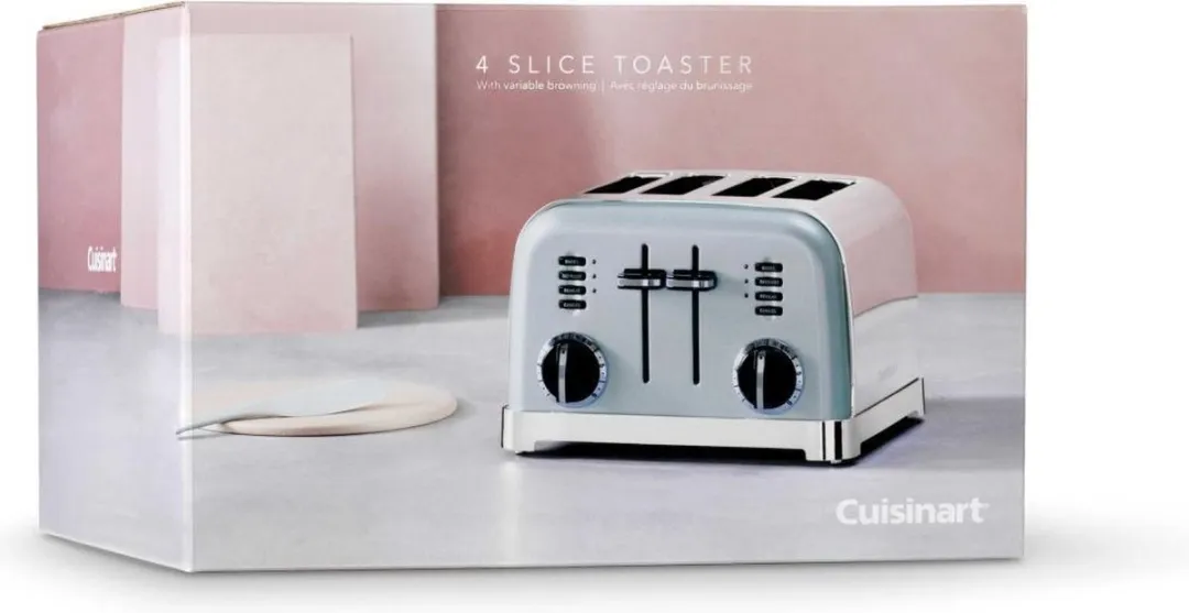 Cuisinart CPT180GE Broodrooster 4 Sleeven - 1000W - Pistacho Groen