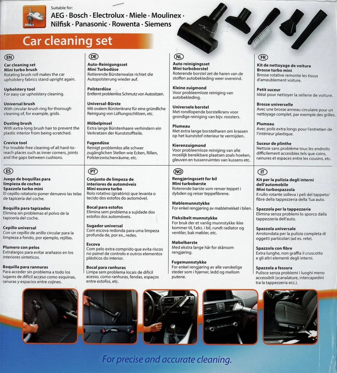 Scanpart Universele Auto Stofzuigerborstels 10-delig - MPN 1190000104 - Zwart - afbeelding 6 van 6
