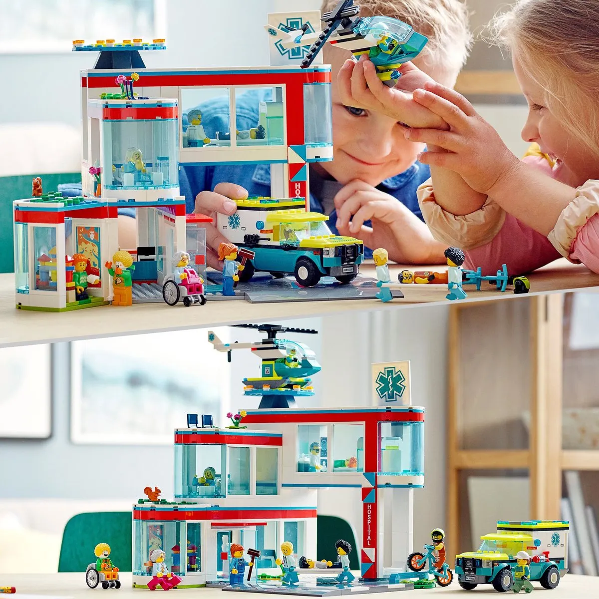 LEGO City Ziekenhuis 60330 - 816 Stukken - 12 Minifiguren