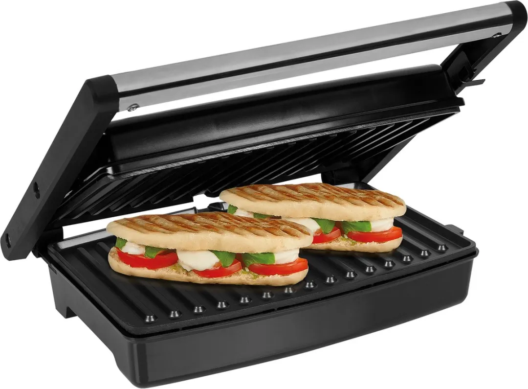 Tristar GR-2859 Contactgrill 1500W - 27,5x18cm - Zwart/RVS