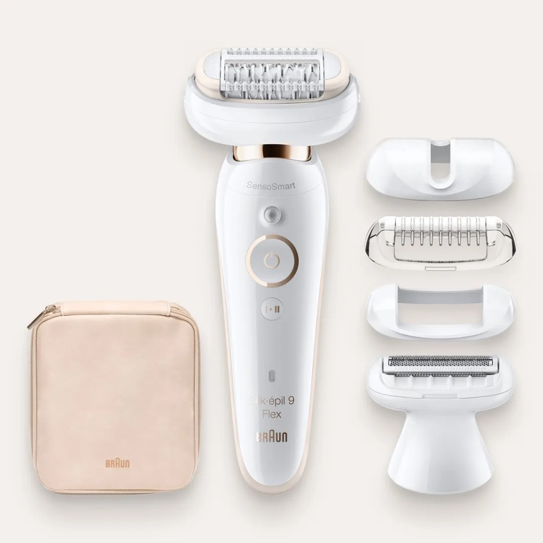 Braun Silk-épil 9 Flex Epilator - 4 Opzetstukken - Wit