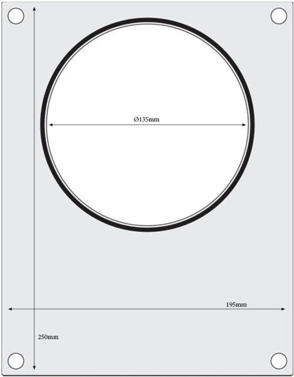 HENDI Traysealer Matrix - ø165mm - Rvs