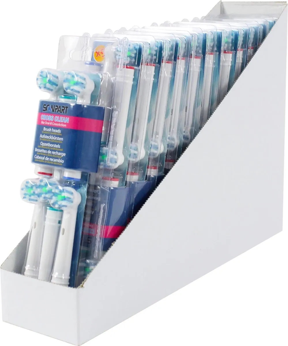 Scanpart Cross Clean Tandenborstels 6 Stuks - Wit